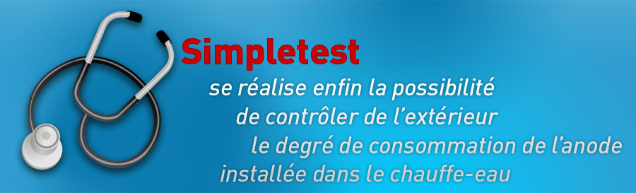 SimpleTest controllo dell'anodo del bollitore dall'esterno