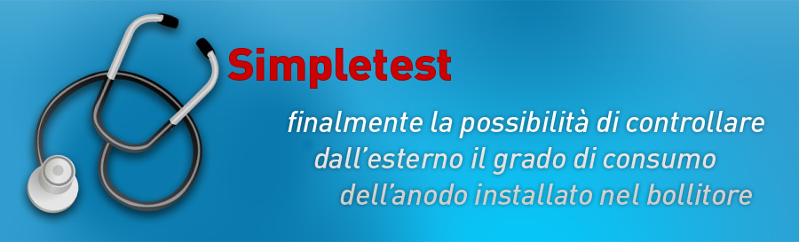 SimpleTest controllo dell'anodo del bollitore dall'esterno